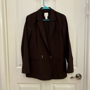 Oversized Double-Breasted Blazer